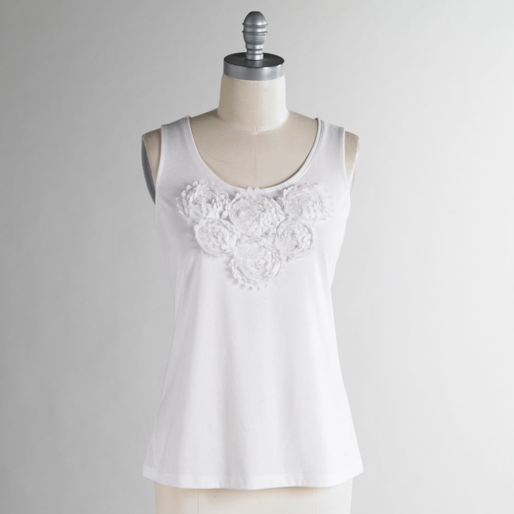 Covington Women's Tank Top With Rosettes
