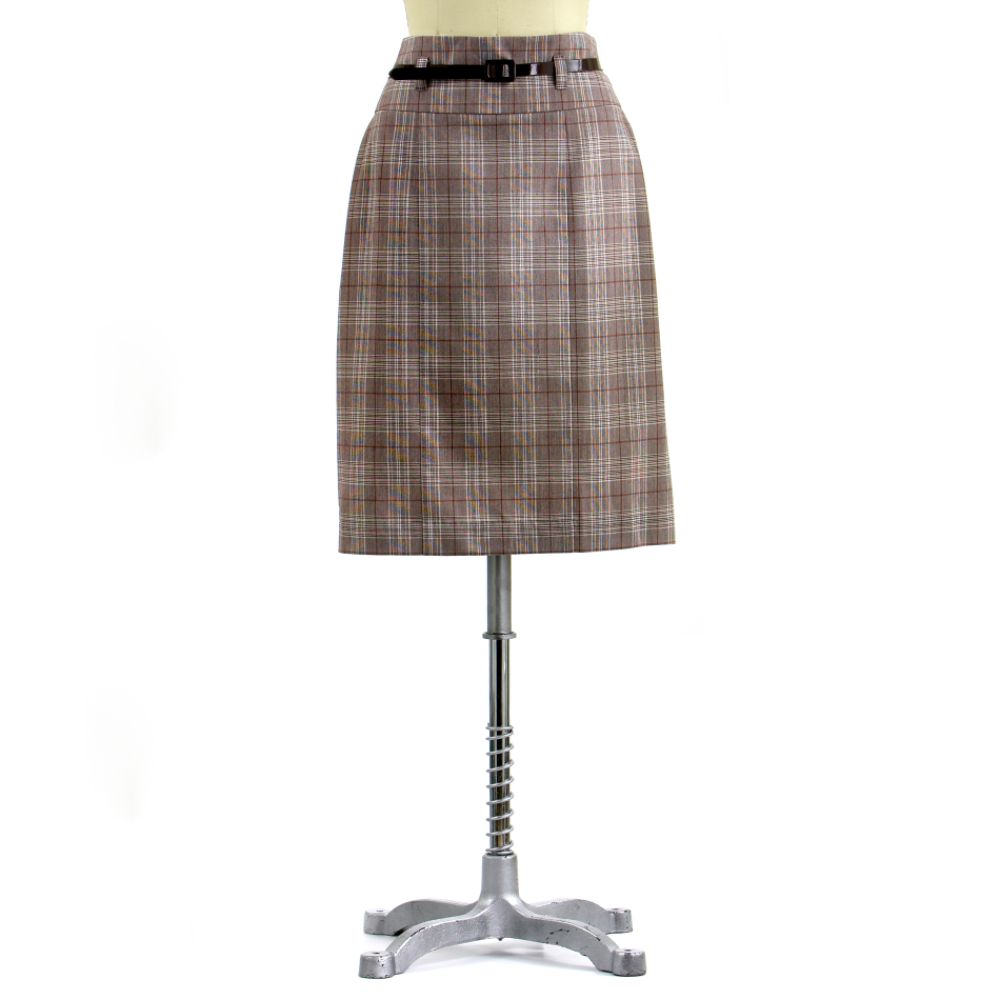 Windy Belted Pencil Skirt