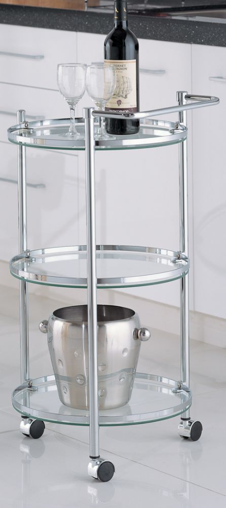 Neu Home Round Serving Cart