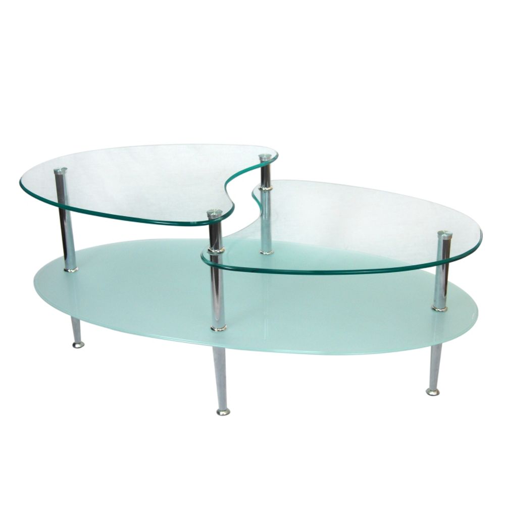 Walker Edison 38 in. Mariner Oval Coffee Table