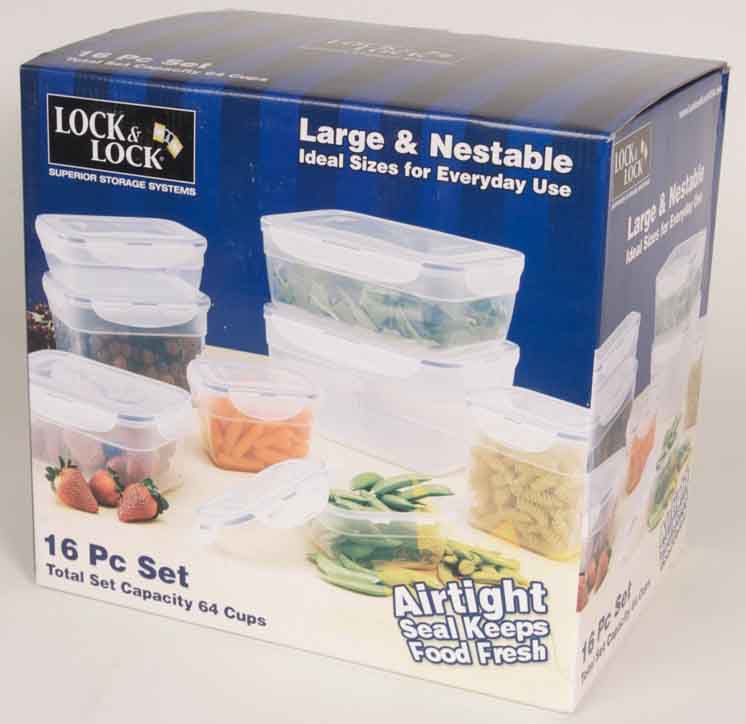 Lock & Lock 16pc Nested Box Set