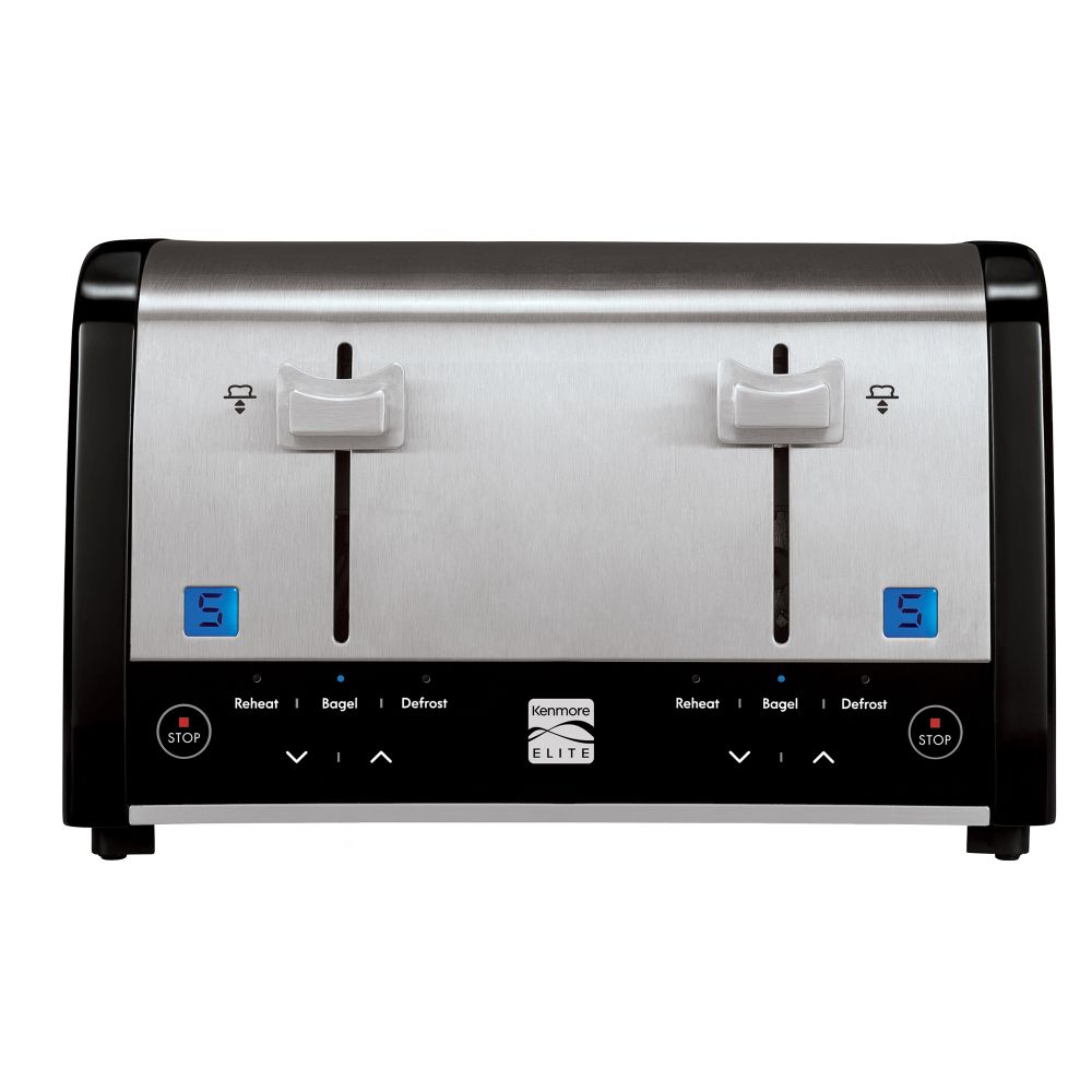 Kenmore Elite Elite&reg; 4-Slice Toaster, Black/Stainless Steel at Sears.com