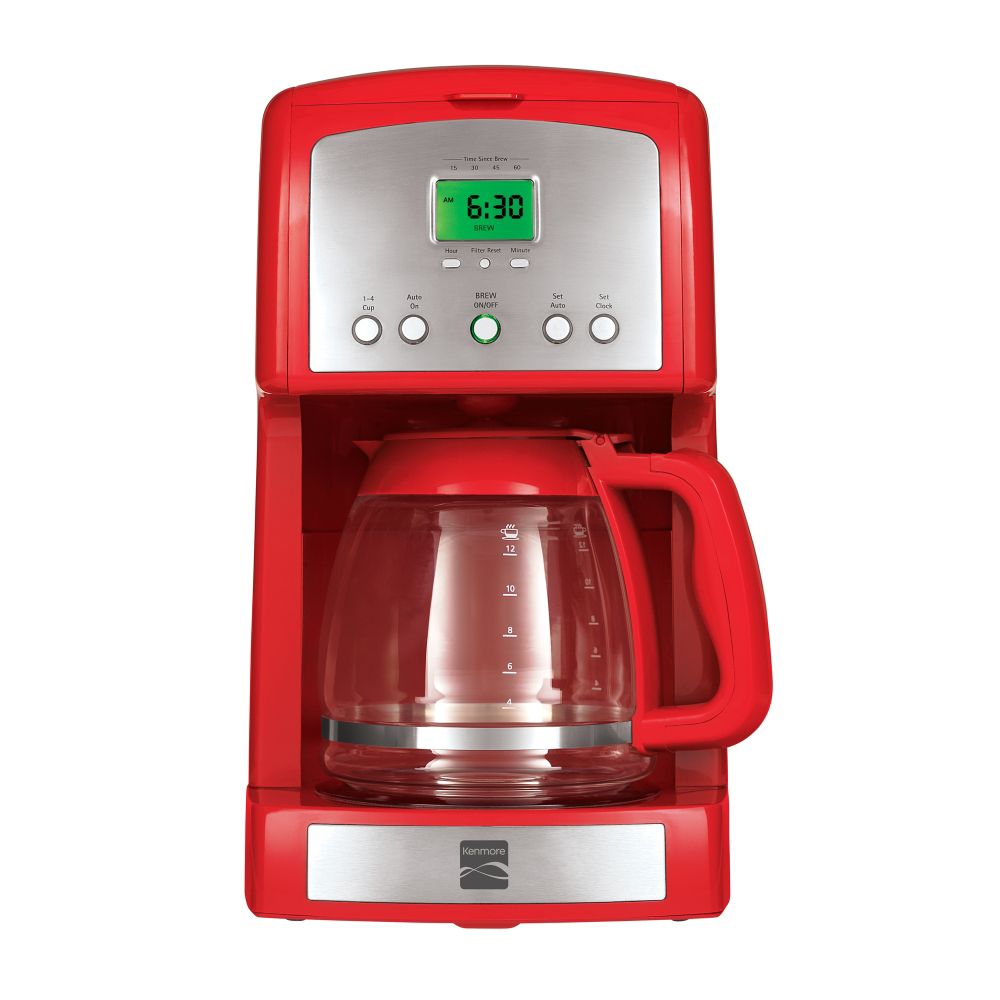 Kenmore 12-Cup Drip Coffeemaker, Red
