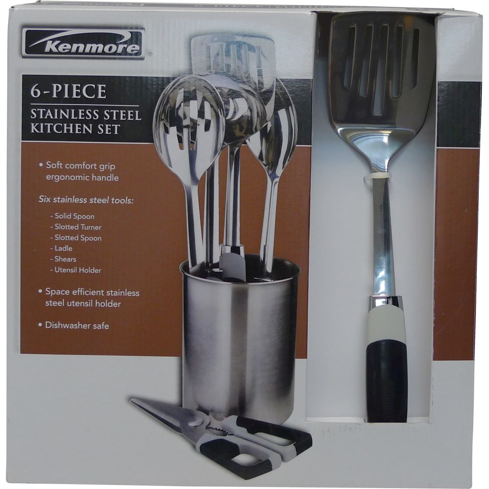 Kenmore 6pc Stainless Steel Kitchen Tool Set at Sears.com