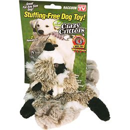 As Seen On TV Crazy Critters Raccoon Stuffless Dog Toy at Kmart.com