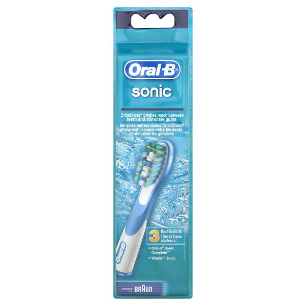 Oral-B Sonic Brush Heads, 3 brush heads
