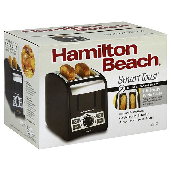 Hamilton Beach Toaster, 2 Slice Capacity, Smart Toast, 1 toaster -