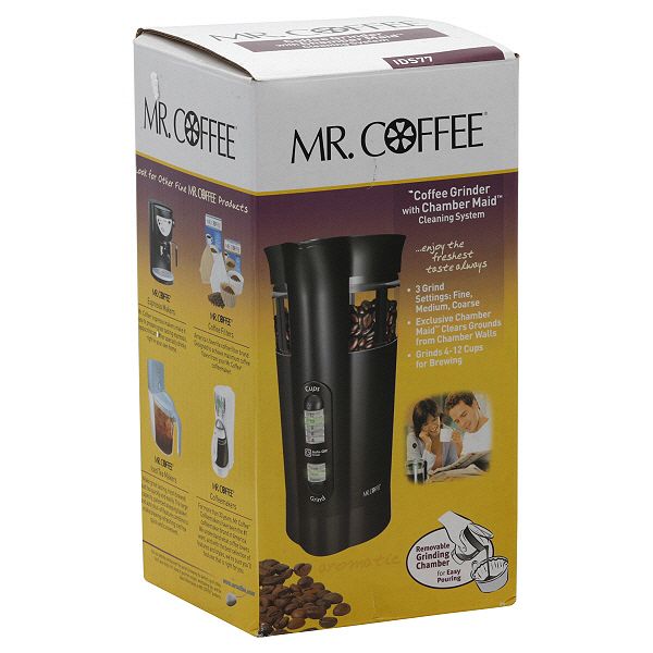 Mr. Coffee Coffee Grinder, with Chamber Maid Cleaning System, 1