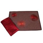 Spirals Placemat - Brown/Red