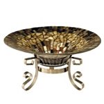 Favrile Mosaics 6 in. Amber Shel