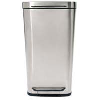 OXO 10 gal. Steel Trash Can, Brushed Stainless