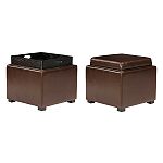 Square Ottoman with Storage - Ja