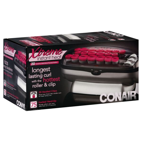 Conair&reg; Xtreme Instant Heat Rollers, Ceramic, Multi-Sized, Flocked, 20 rollers at Kmart.com