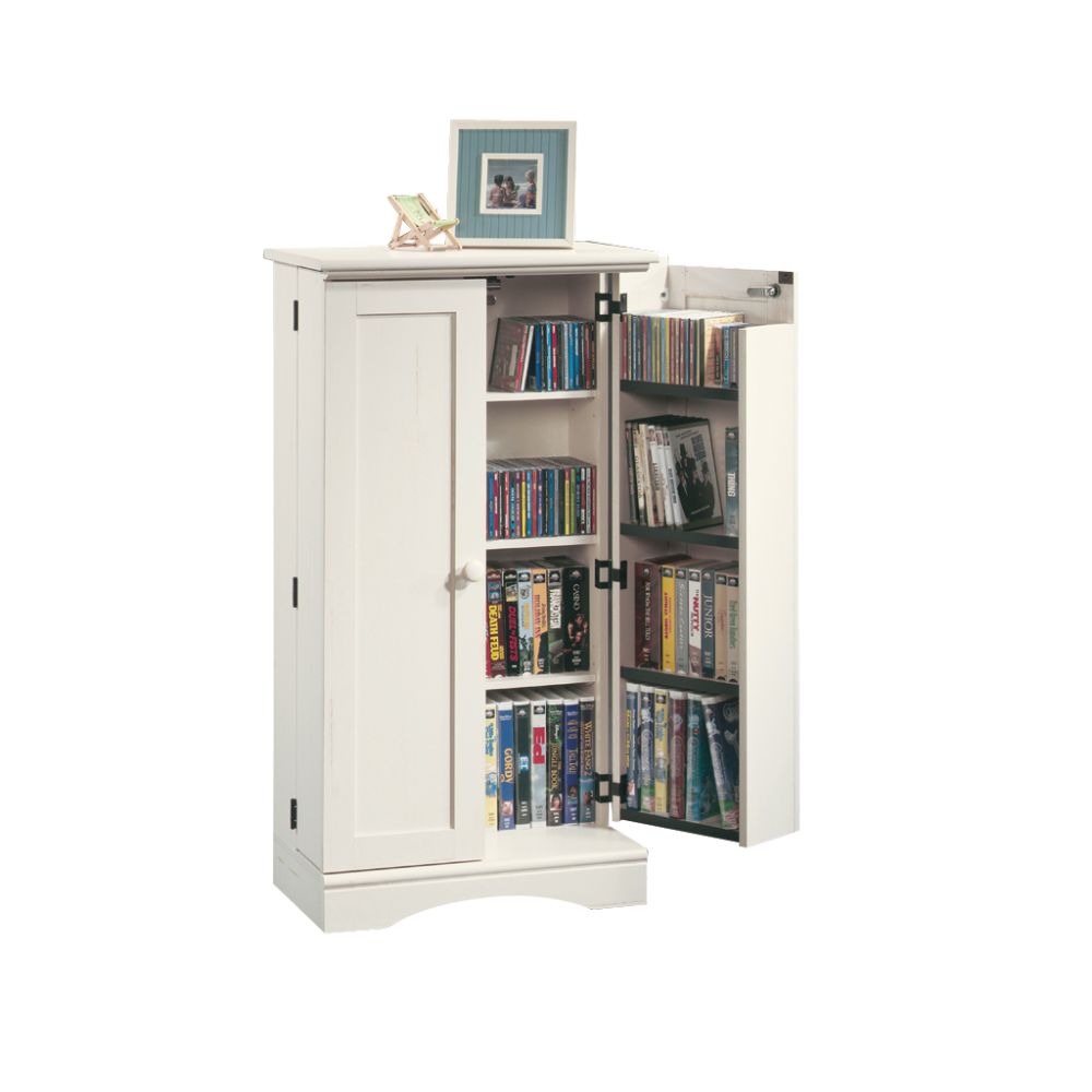 Sauder Harbor View 44-3/4"H x 24-1/8"W x 14-1/8"D Multimedia Storage Cabinet - White at Sears.com
