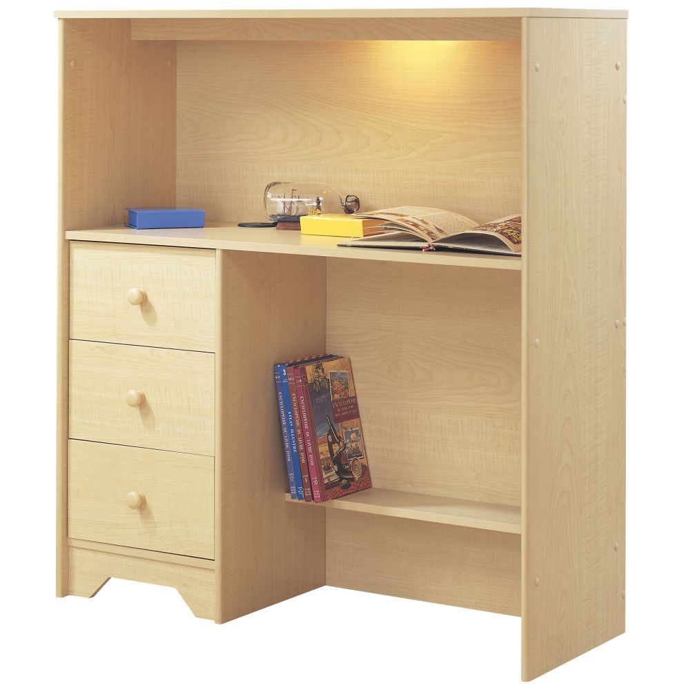 South Shore Popular Loft Desk with Intergrated Lighting - Natural Maple at Kmart.com