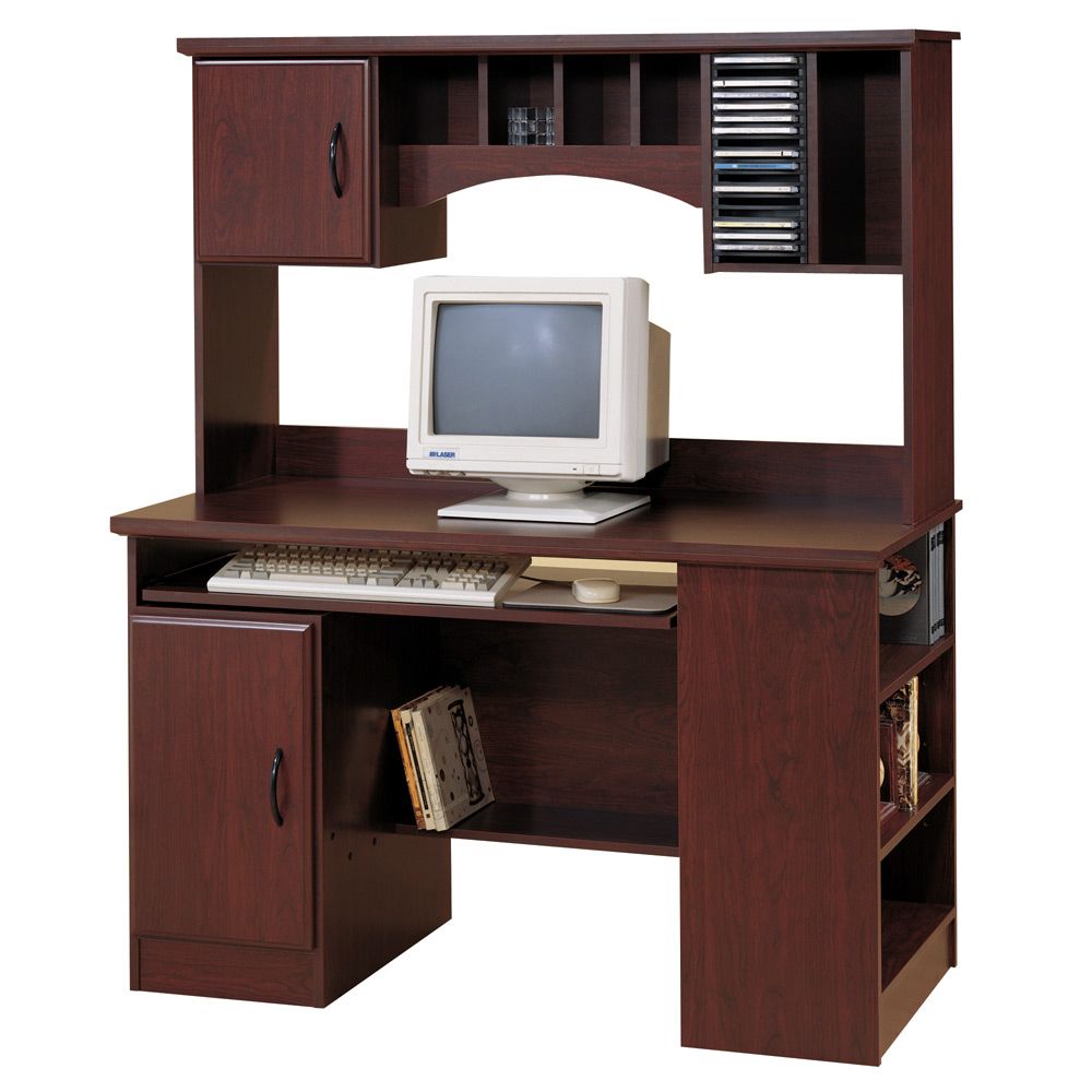 South Shore Morgan Contemporary Computer Desk - Royal Cherry