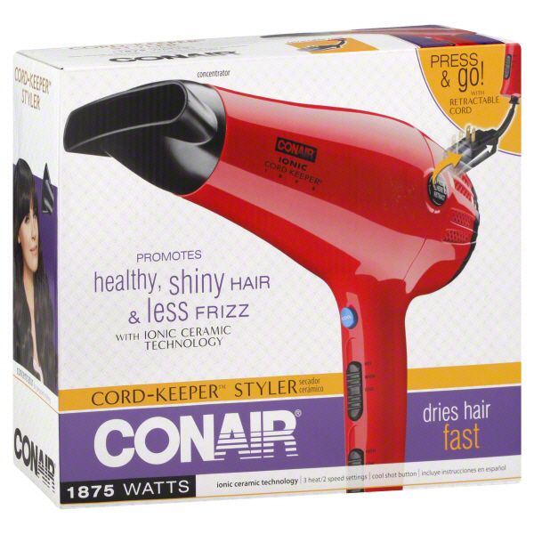 Conair Styler, Cord-Keeper, 1875 Watts, 1 hairdryer