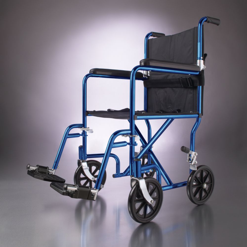 Medline Excel Aluminum Transport Chair, Blue at Kmart.com
