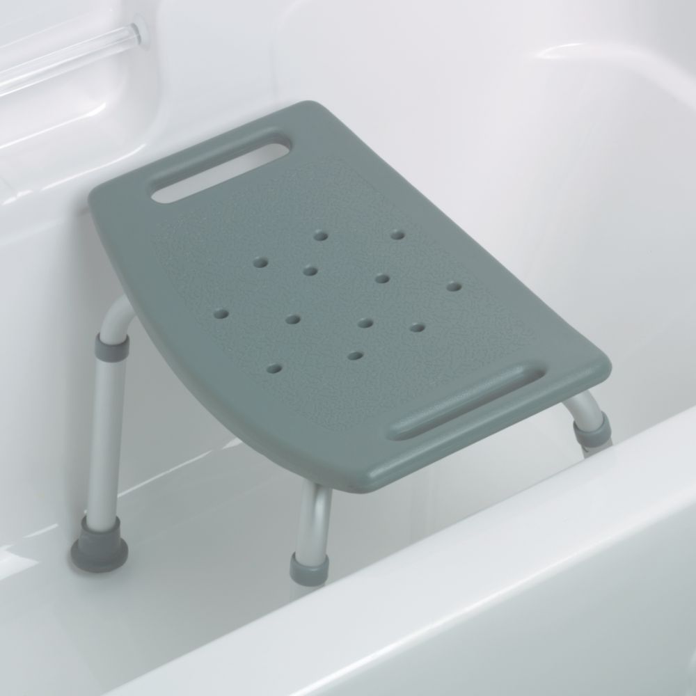 Medline Bath Bench without Back, Gray