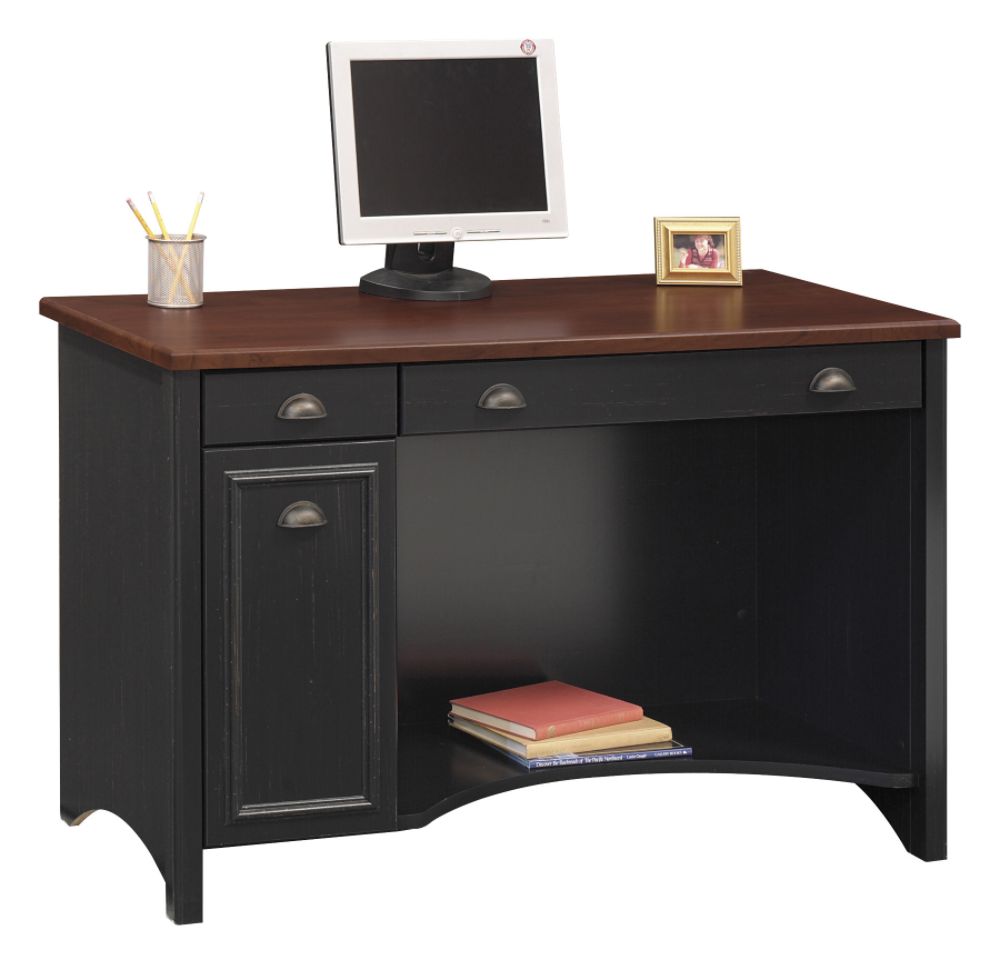 Bush Stanford 30.75"H x 47-3/8"W x 20.75"D Computer Desk - Antique Black & Hansen Cherry at Kmart.com