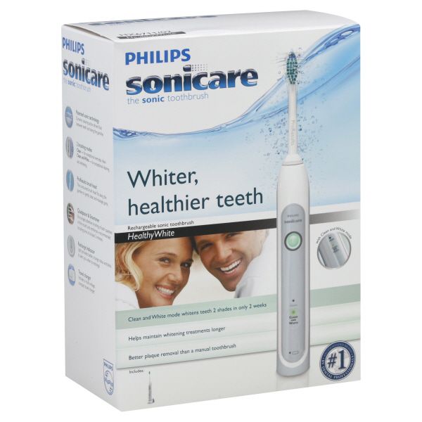 Phillips Sonicare HealthyWhite Toothbrush, Sonic Rechargeable, 1 toothbrush