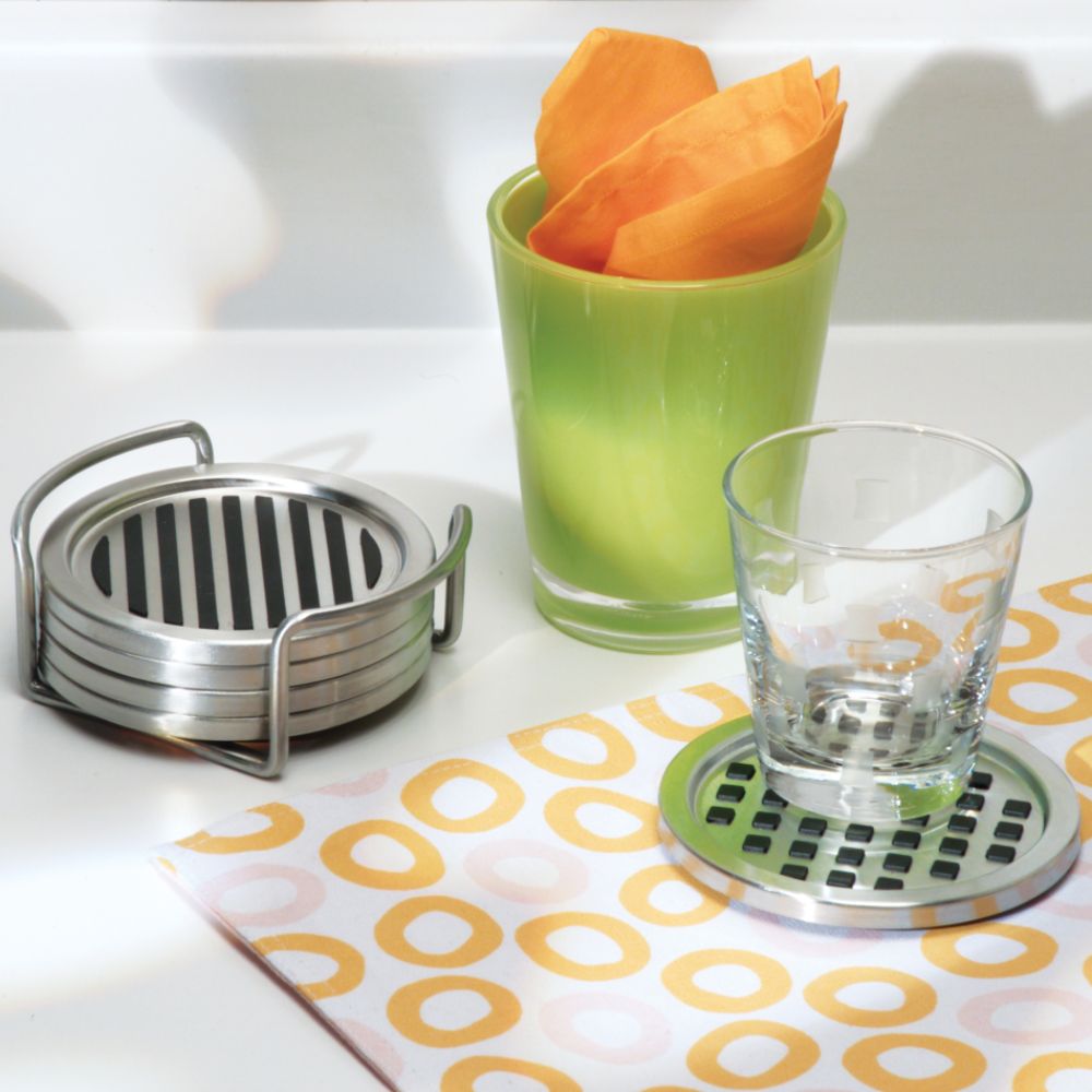 Inter Design Stainless Steel Coasters, 4 pc. Set at Sears.com