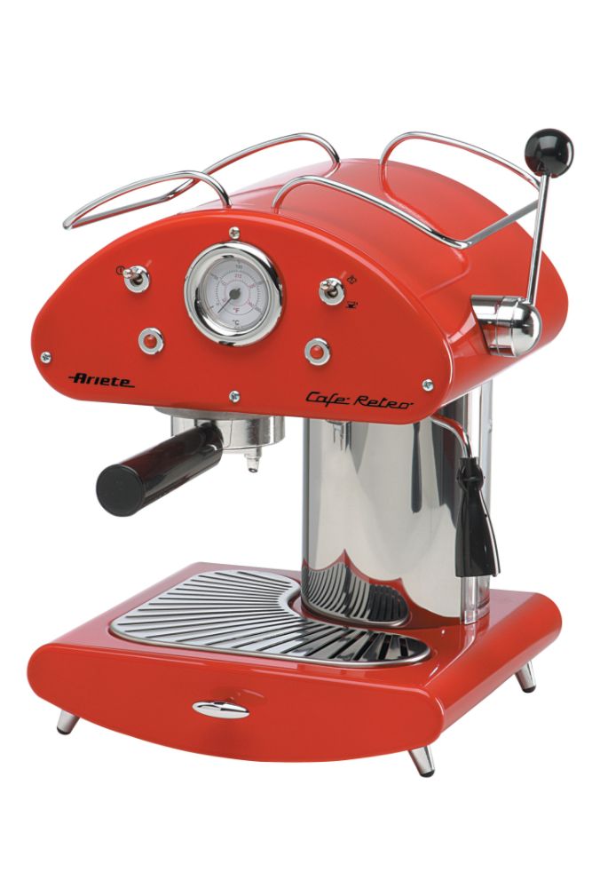 Espressione Cafe Retro Espresso Maker - Red