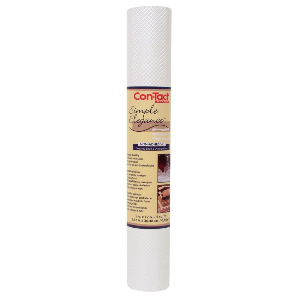 Contact Simple Elegance Shelf Liner 12X5, White at Sears.com