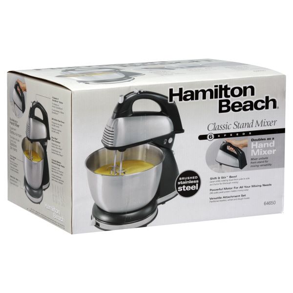 Hamilton Beach Mixer, Classic Stand, 6 Speed, 1 mixer
