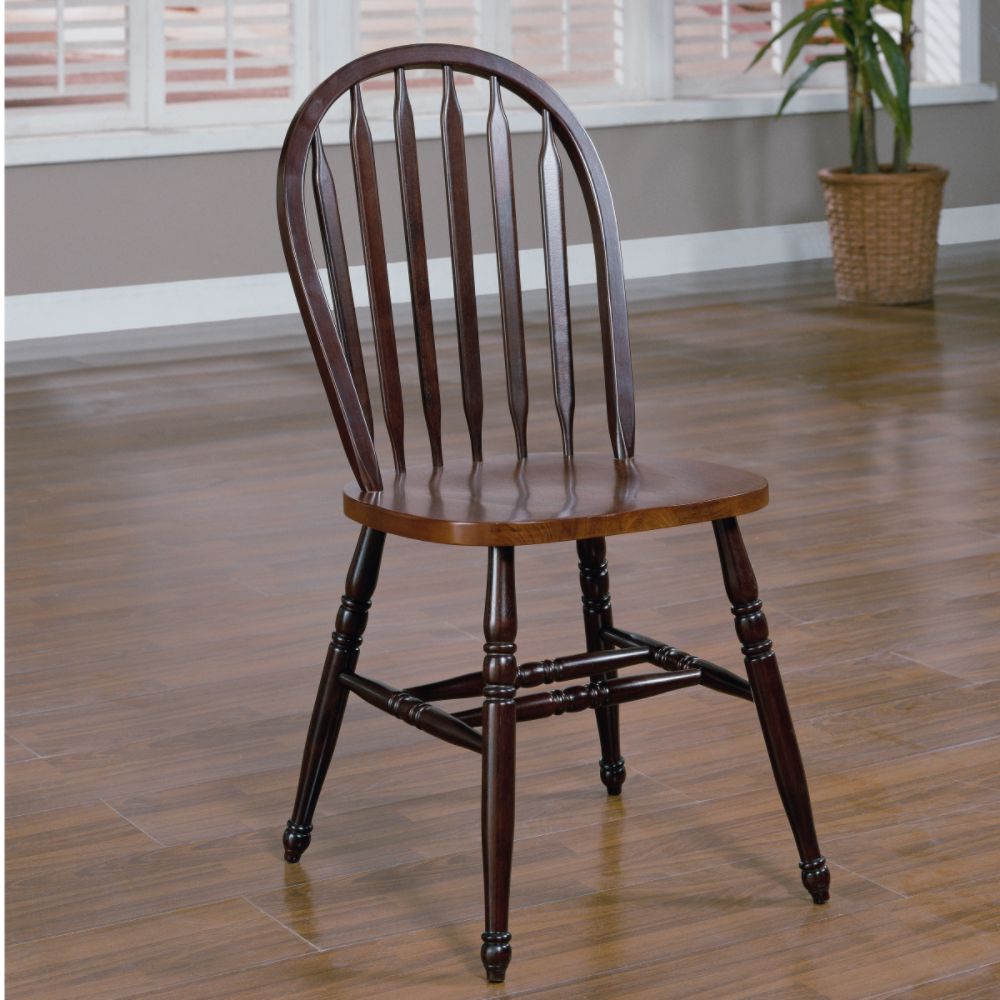 Tailored Home Farmhouse Set of 2 Rubberwood/Bentwood Arrowback Chairs