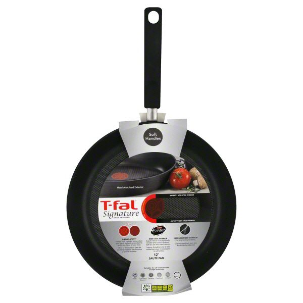 T-Fal Signature Saute Pan, Hard Anodized, 12 Inch, 1 pan