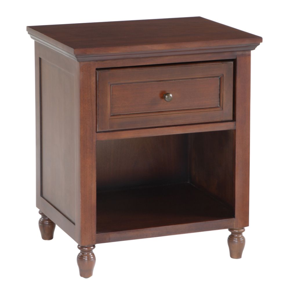 Lands' End Country Luxe 25.79"H x 17.72"W x 22.05"D Night Stand - Mahogany Finish