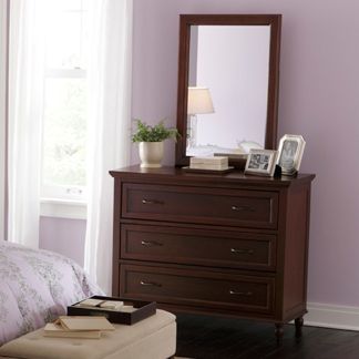 Lands' End Country Luxe 36.02 In. H x 24.21 In. W x 1.26 In. D Mirror - Mahogany Finish at Sears.com