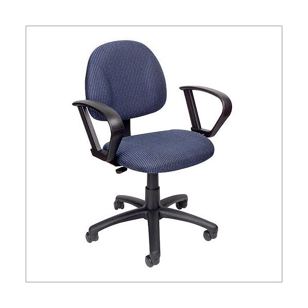 Adjustable Posture Chair With Loop Arms - Blue Twill BOP1070_2085544