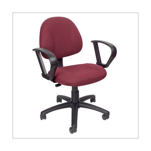 Adjustable Posture Chair With Loop Arms - Burgundy Tweed BOP1070_2085546