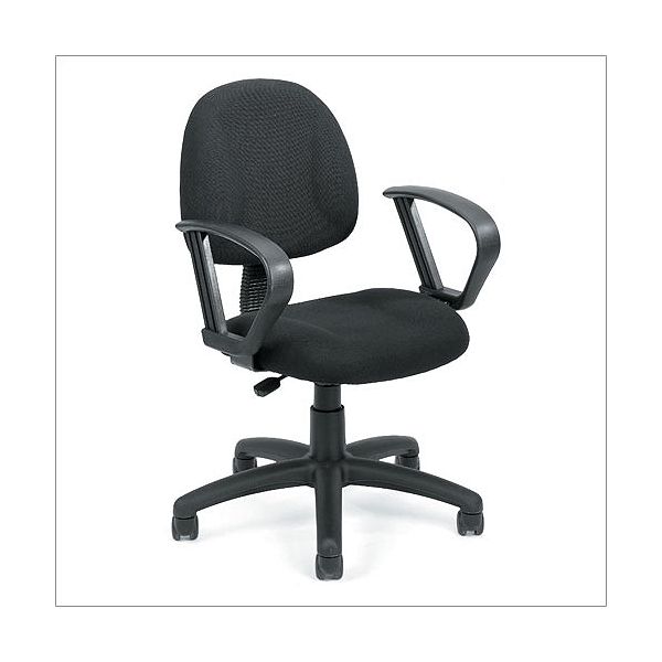 Adjustable Posture Chair With Loop Arms - Black Tweed BOP1070_2085547
