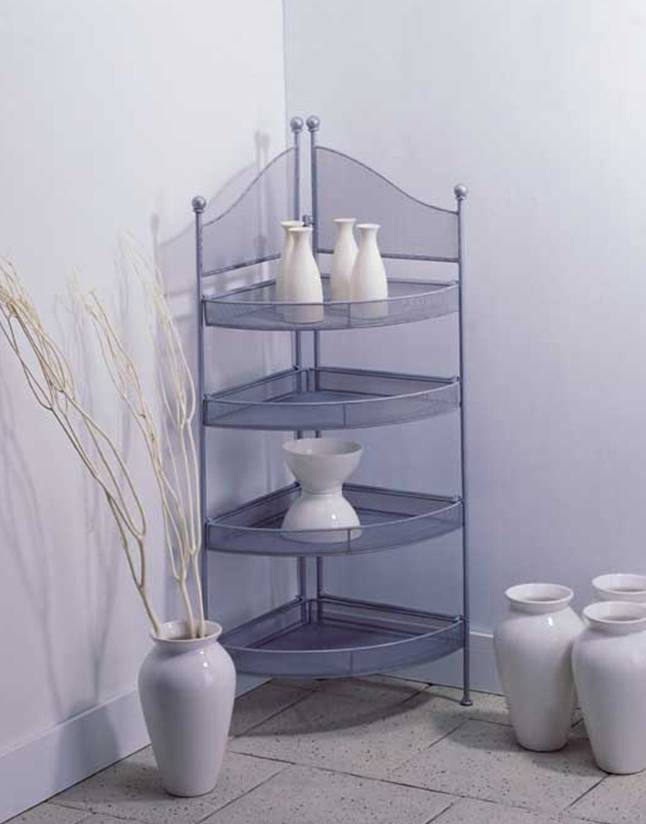 Neu Home 4-Shelf Corner Silver Rack at Sears.com