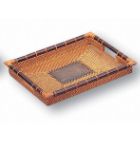 Rattan & Terra Cotta Medium Tray
