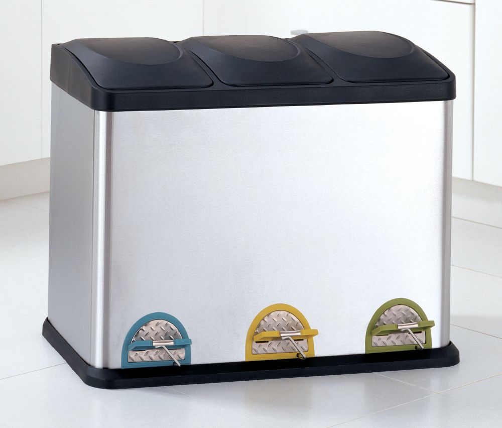 Neu Home 45 Liter 3-Section Recycle Bin