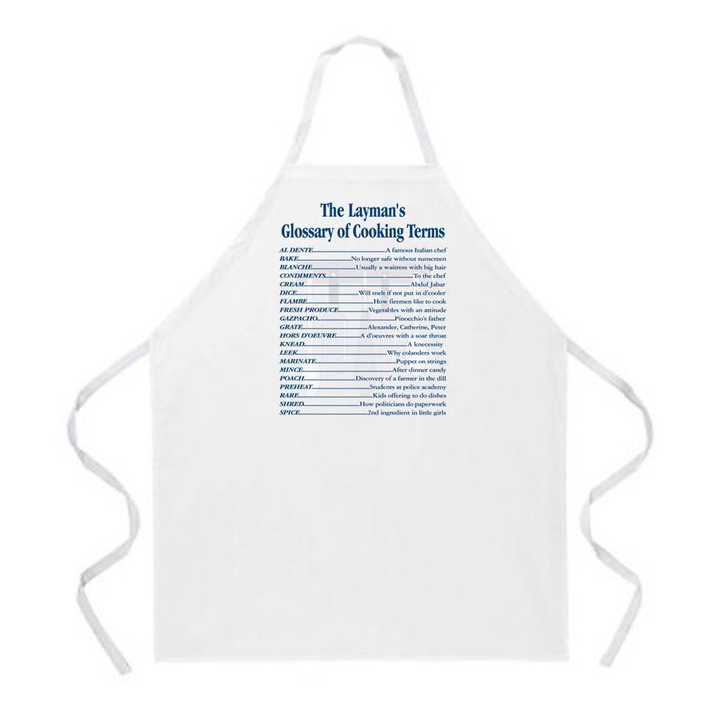 Attitude Aprons Cooking Terms