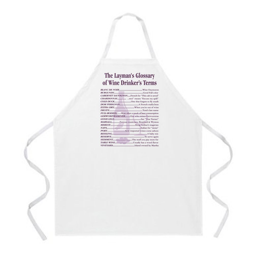 Attitude Aprons Wine Drinker's Terms