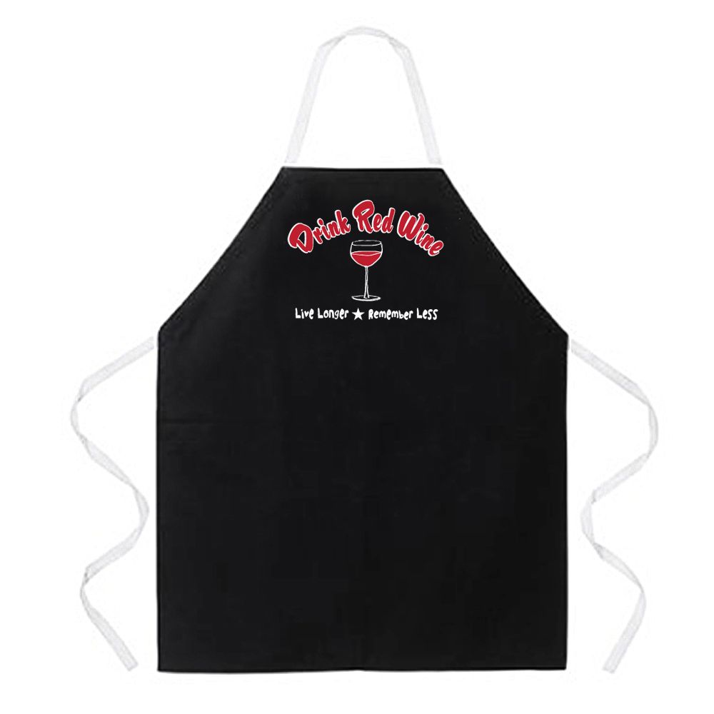 Attitude Aprons Drink Red Wine