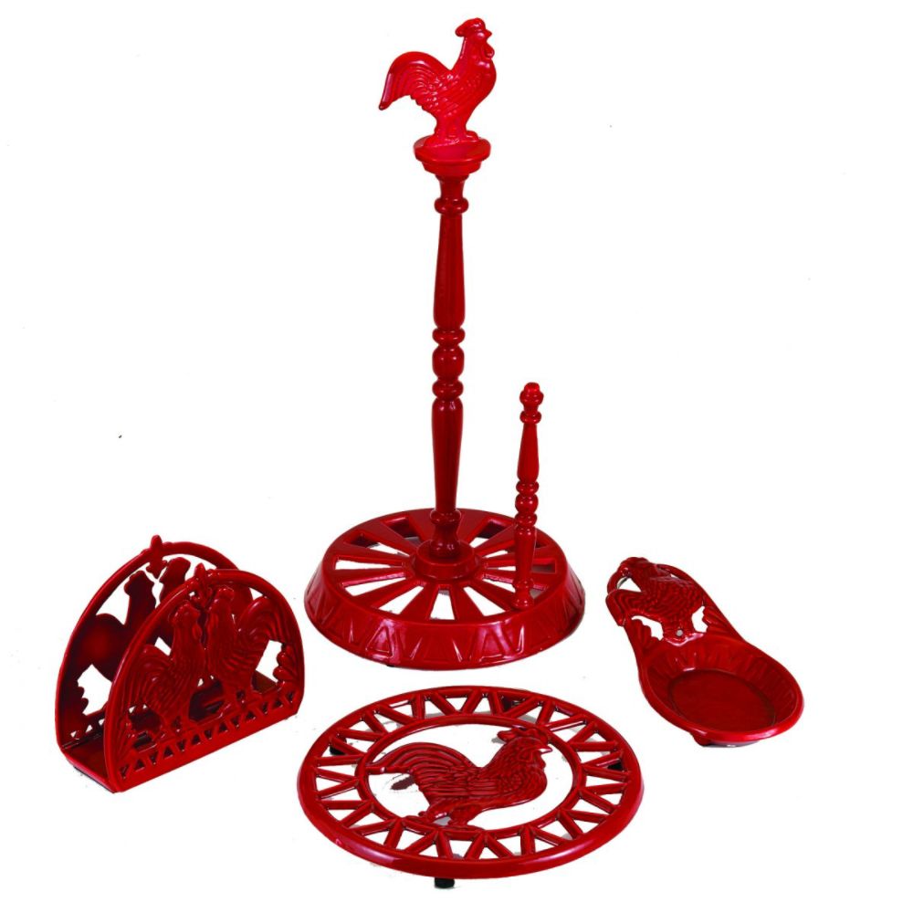 Old Dutch 4 Pc Rooster Pantry Ware (trivet- twine holder- napkin holder- spoon rest) at Sears.com
