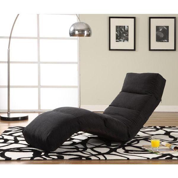 Lifestyle Solutions Jet Curved Lounger - Black 