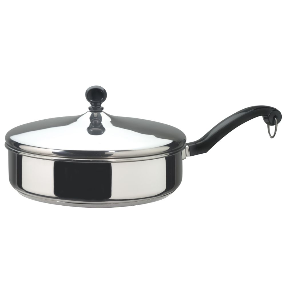 Farberware 10 in. Classic Stainless Steel Covered Fry Pan at Sears.com