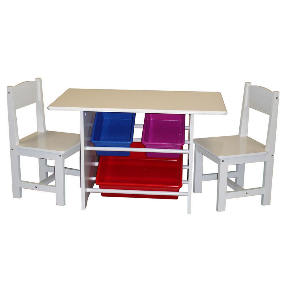 RiverRidge(r) Home Products Kids Table, 2 chairs & 3 Storage bins at Kmart.com