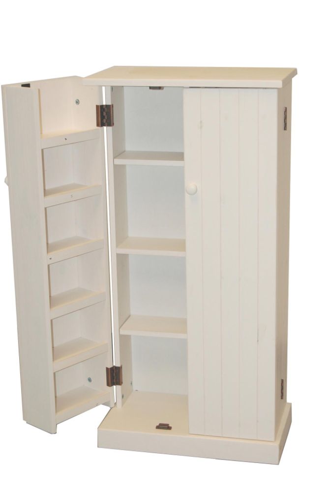 Utility Pantry in weathered white finish
