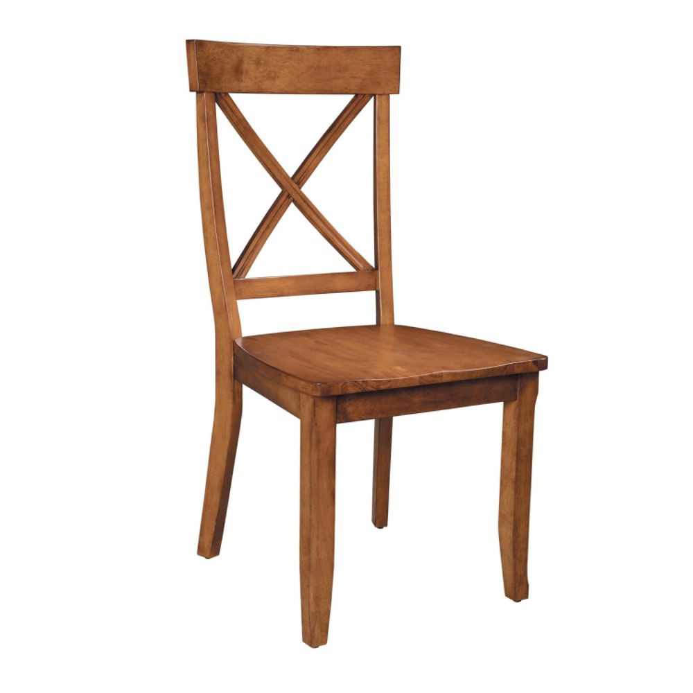 Home Styles Set of 2 Side Chairs - Cottage Oak Finish