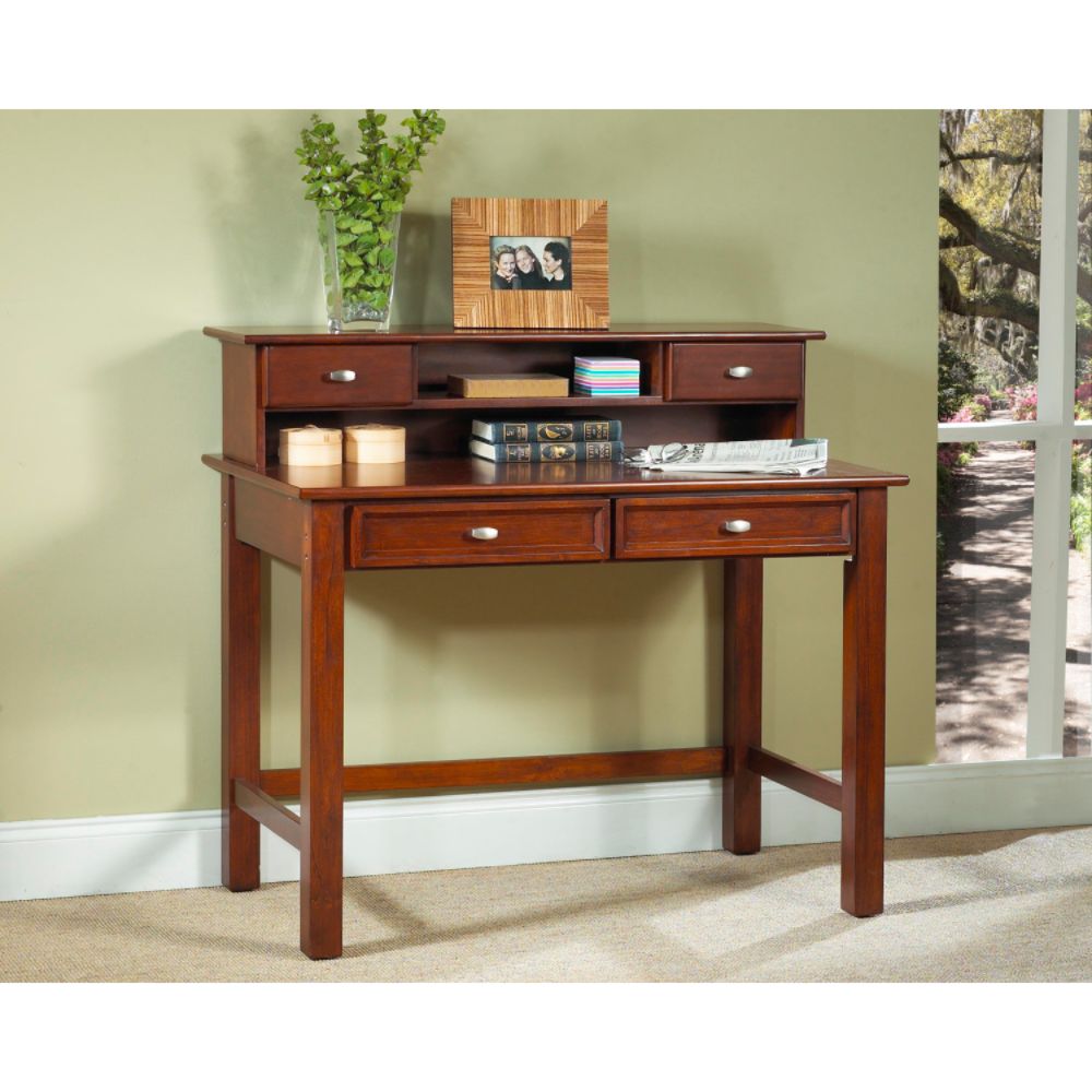Home Styles Hanover 42"W Student Computer Desk   Hutch - Cherry