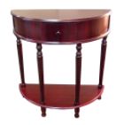 28"H Crescent Living Room End Table - Cherry